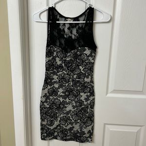 Wet Seal bodycon floral lace dress